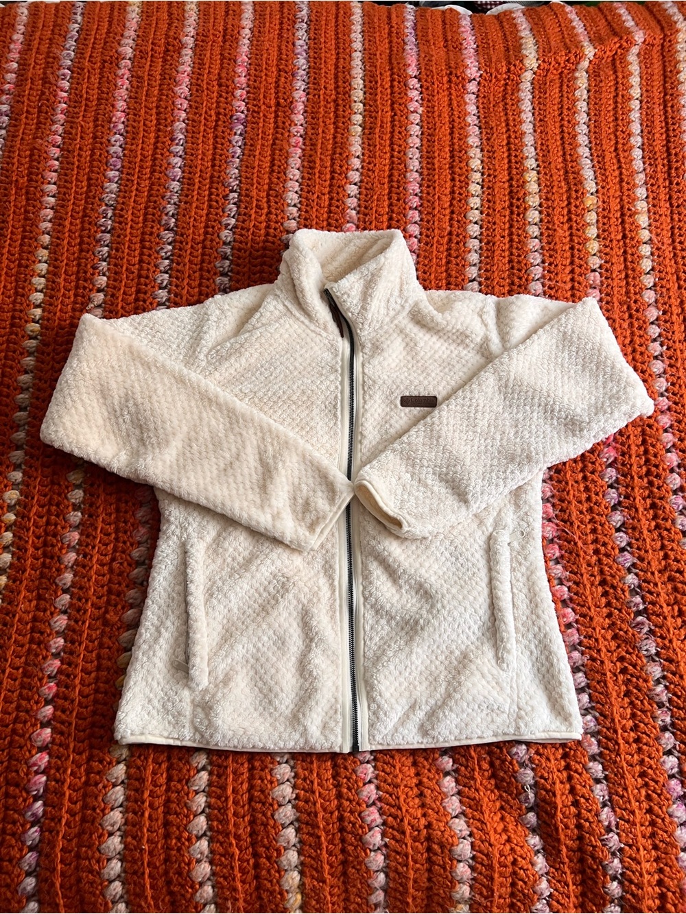 Columbia women’s fire side sherpa Cream Plush Full-Zip Fleece Jacket